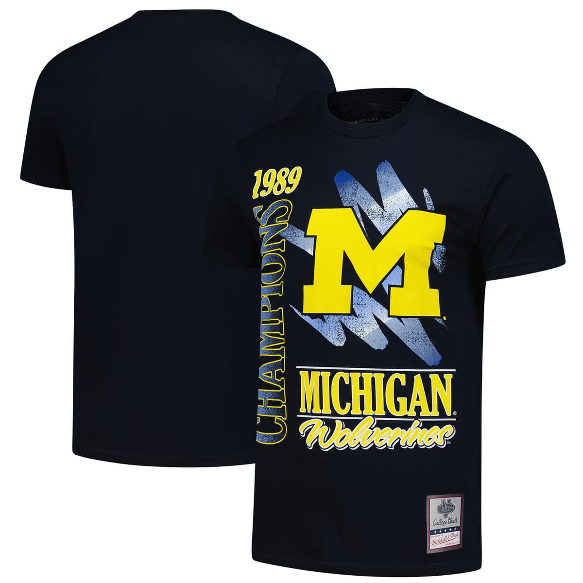 NCAA Michigan Wolverines Retro Brush Mineral Wash T-Shirt