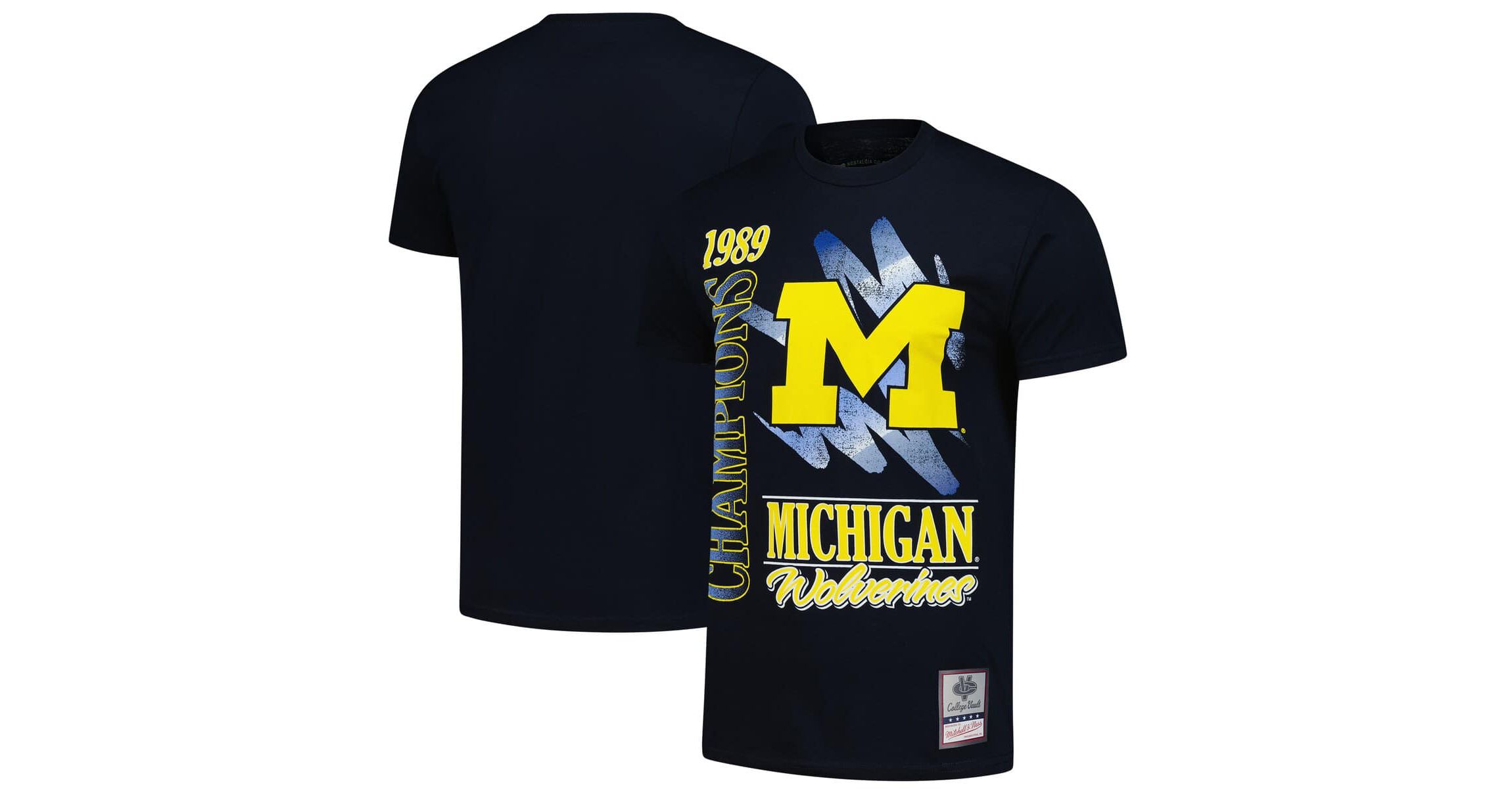 NCAA Michigan Wolverines Retro Brush Mineral Wash T-Shirt
