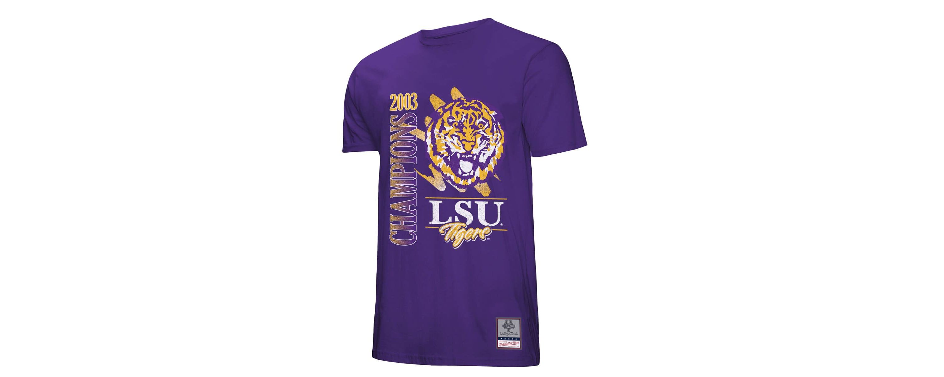 NCAA LSU Tigers Retro Brush Mineral Wash T-Shirt