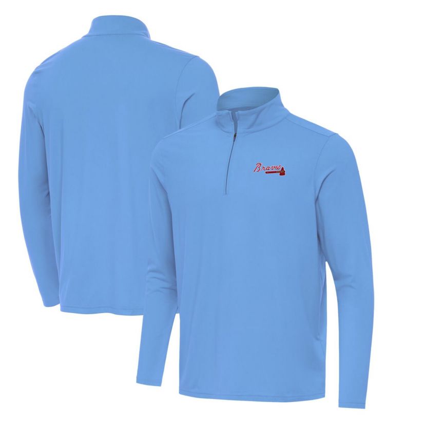 MLB Powder Atlanta Braves Intent Quarter-Zip Top