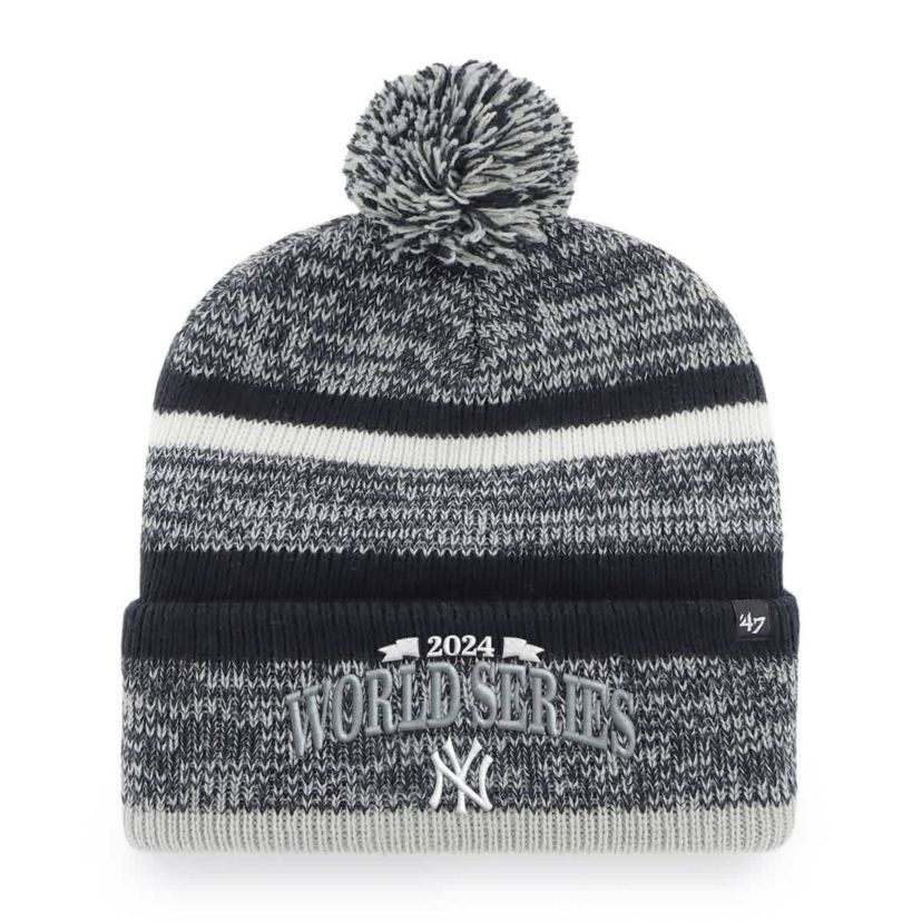 MLB New York Yankees 2024 American League s Northward Cuffed Knit Hat with Pom