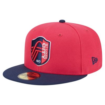 New Era Men's MLS St. Louis City SC 2025 Kickoff 59FIFTY Fitted Hat, Red, 7 3/8