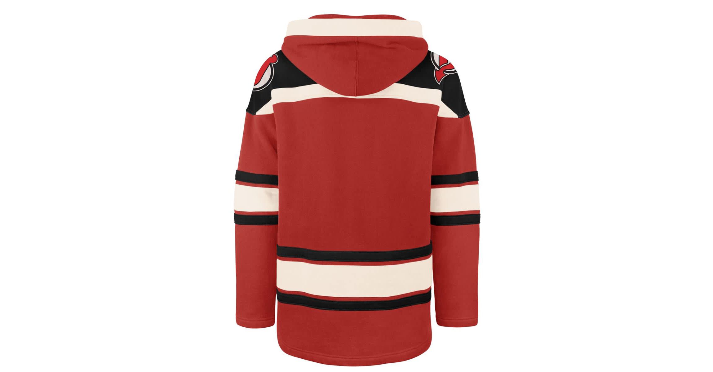 NHL New Jersey Devils Big & Tall Superior Lacer Fleece Pullover Hoodie