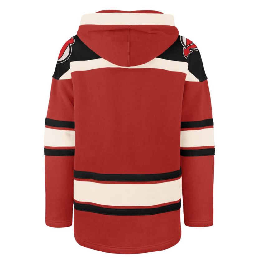 NHL New Jersey Devils Big & Tall Superior Lacer Fleece Pullover Hoodie