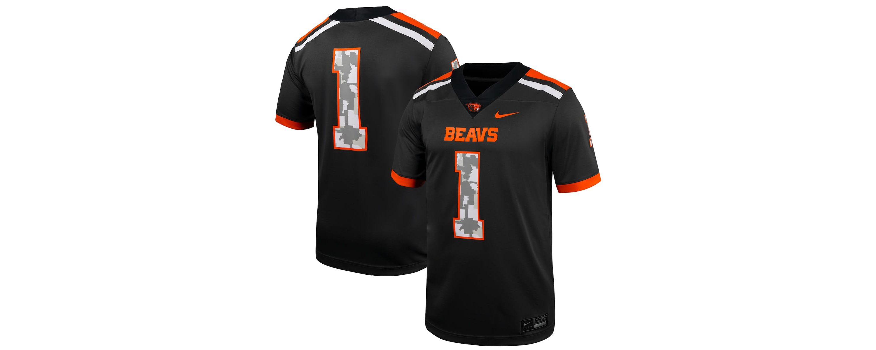 NCAA Nike #1 Oregon State Beavers Untouchable Replica Football Jersey