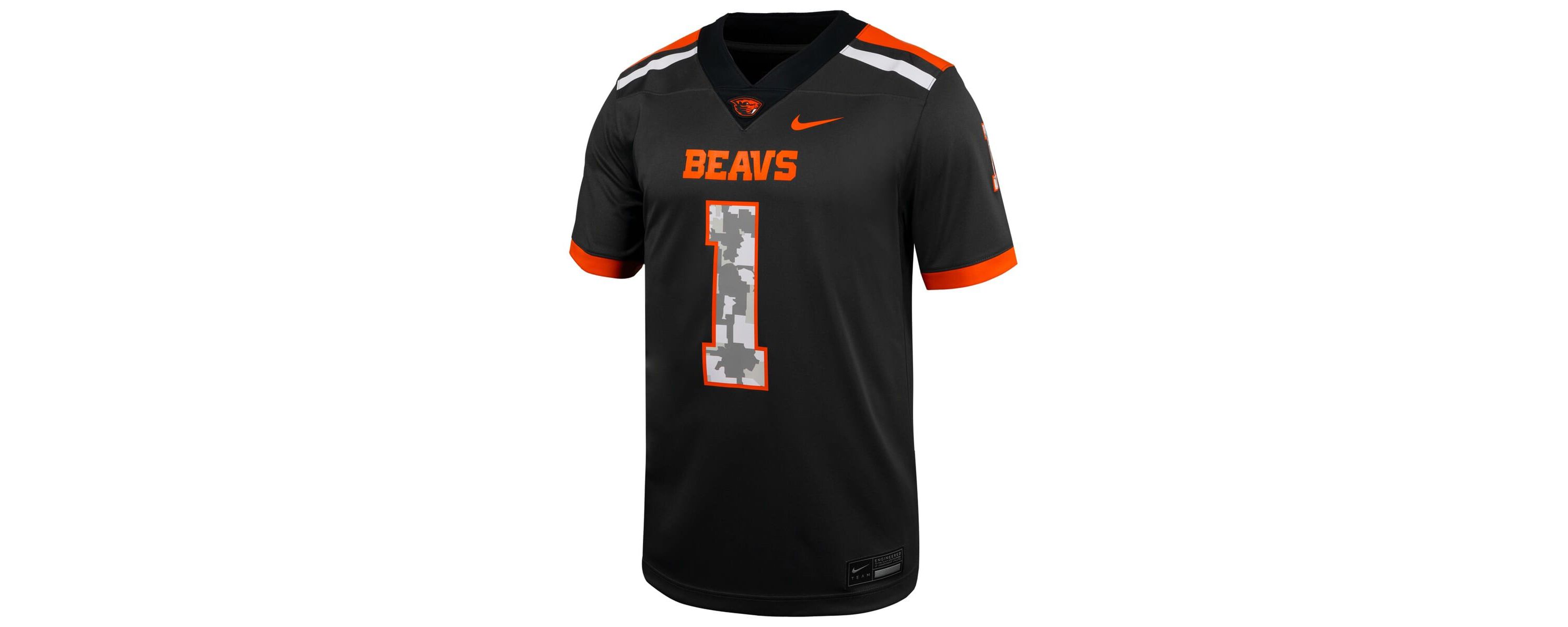 NCAA Nike #1 Oregon State Beavers Untouchable Replica Football Jersey
