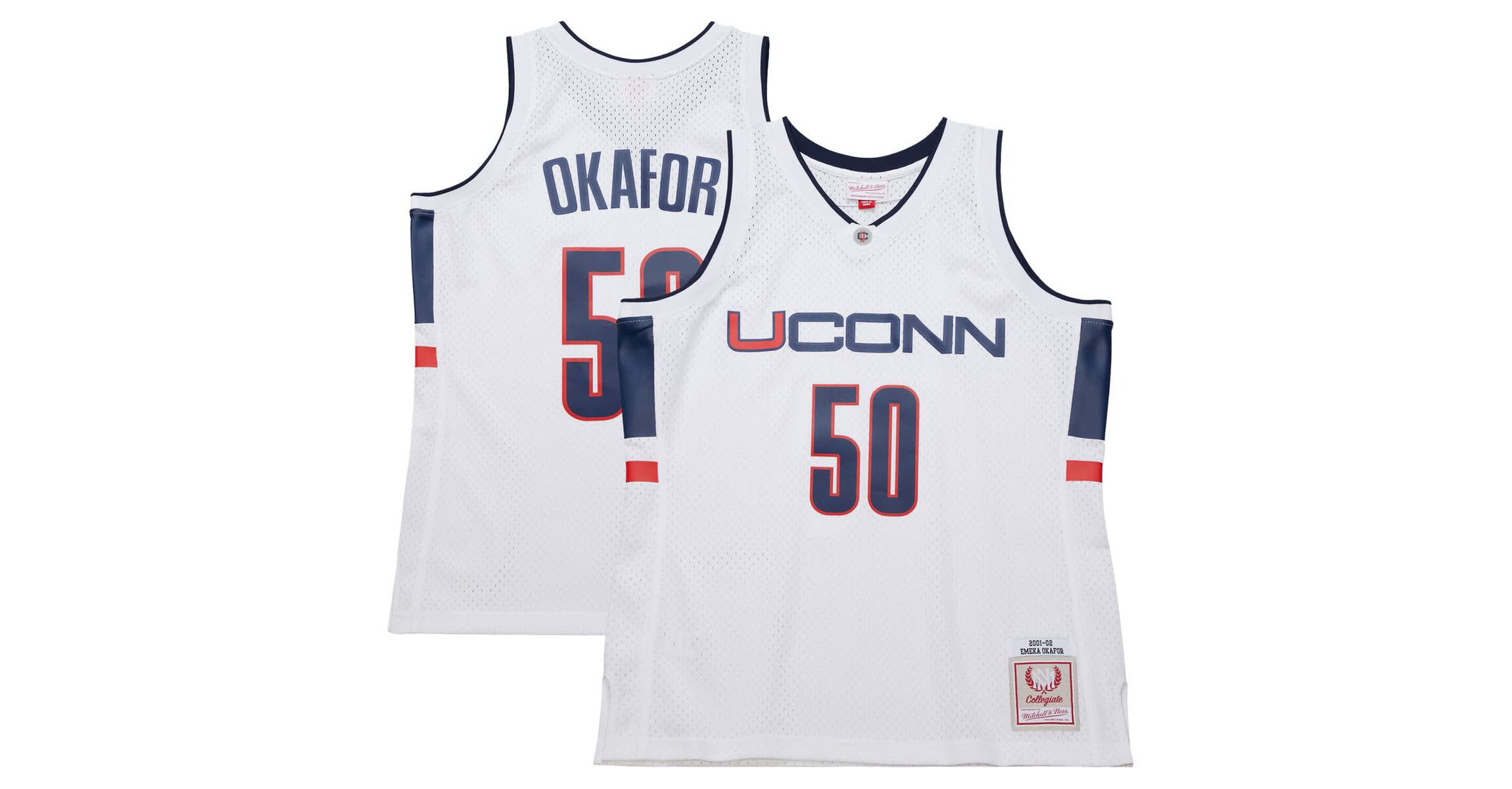 Connecticut Huskies NCAA UConn Huskies Emeka Okafor 2001/02 Swingman Replica Jersey