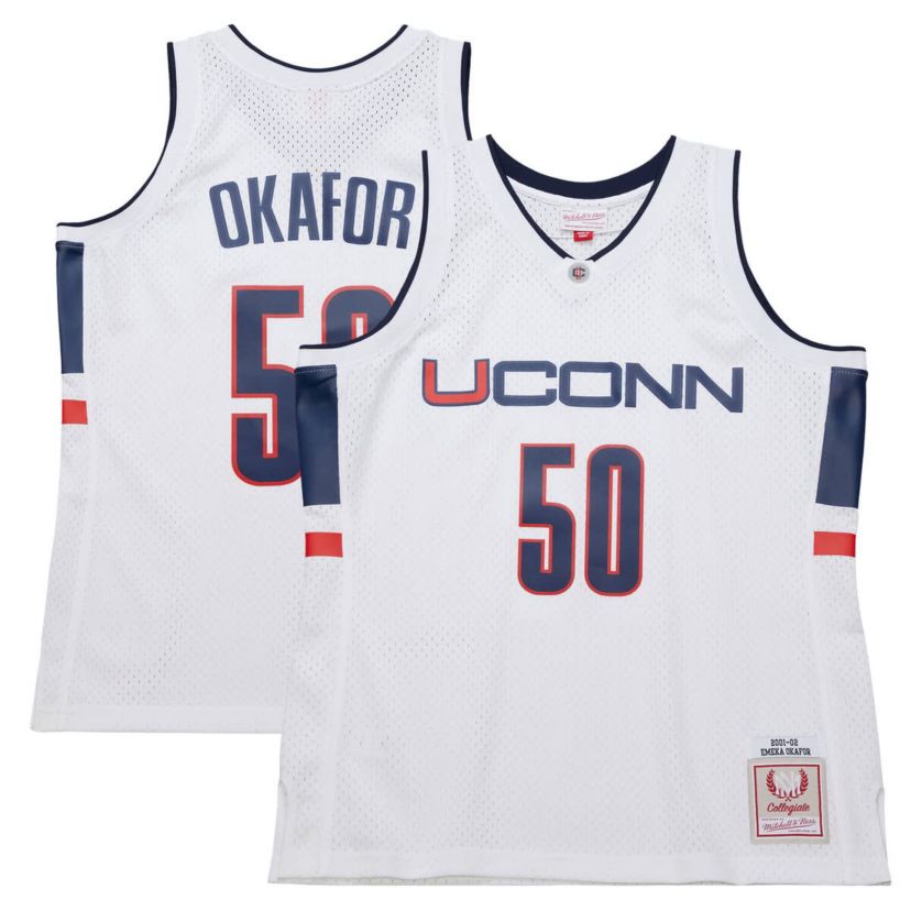 Connecticut Huskies NCAA UConn Huskies Emeka Okafor 2001/02 Swingman Replica Jersey