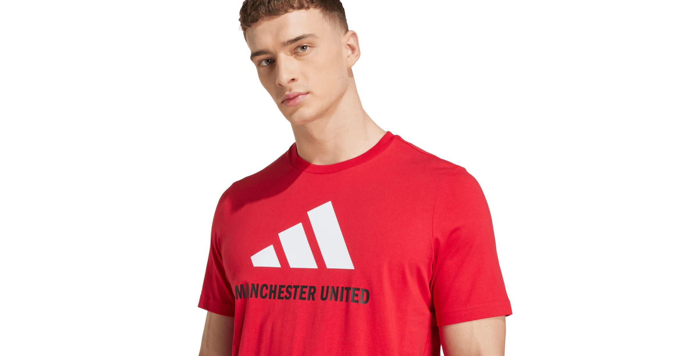 Premier League Manchester United Three-Stripe Wordmark T-Shirt