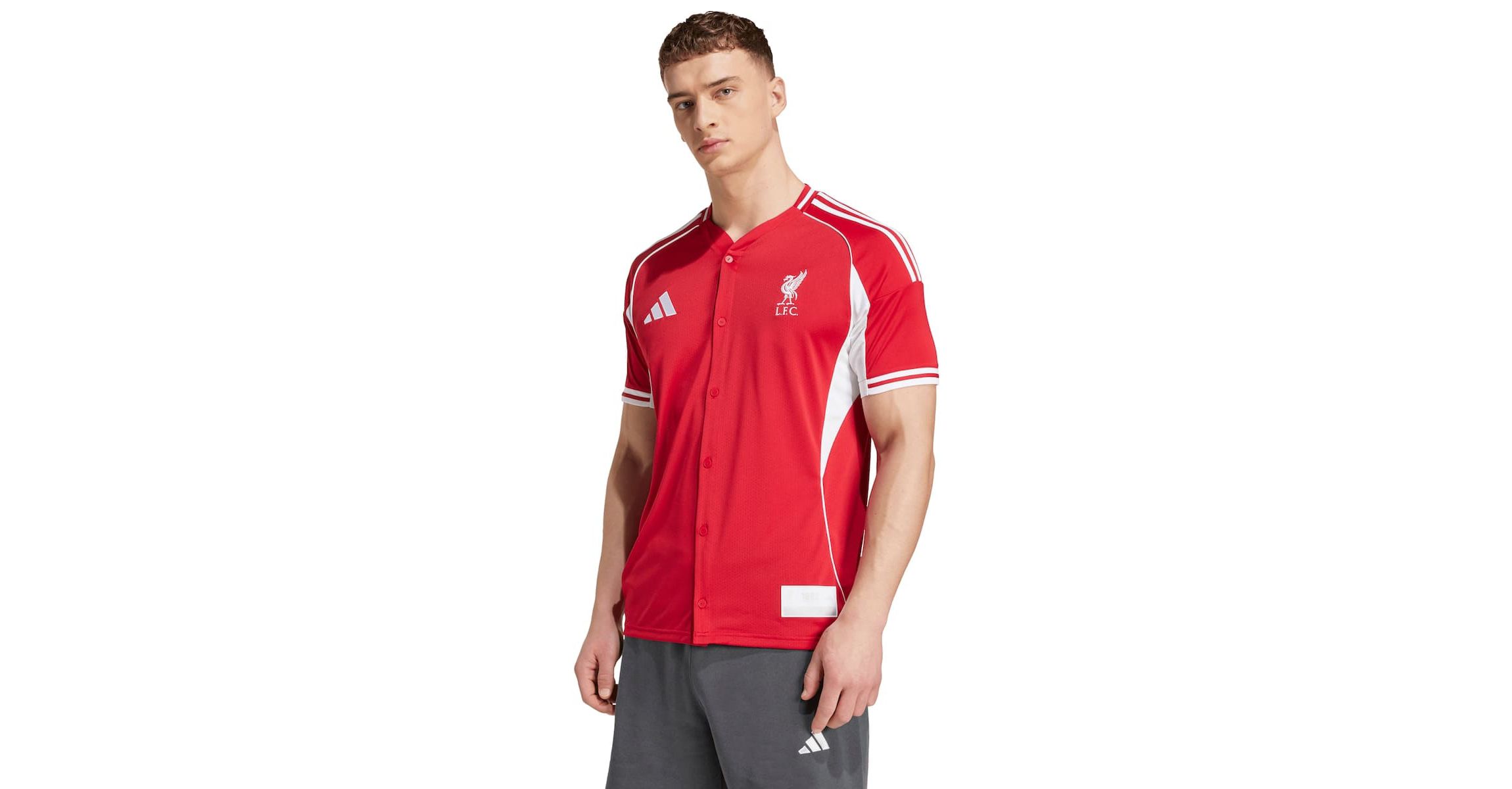 Premier League Liverpool Full-Button Baseball Jersey