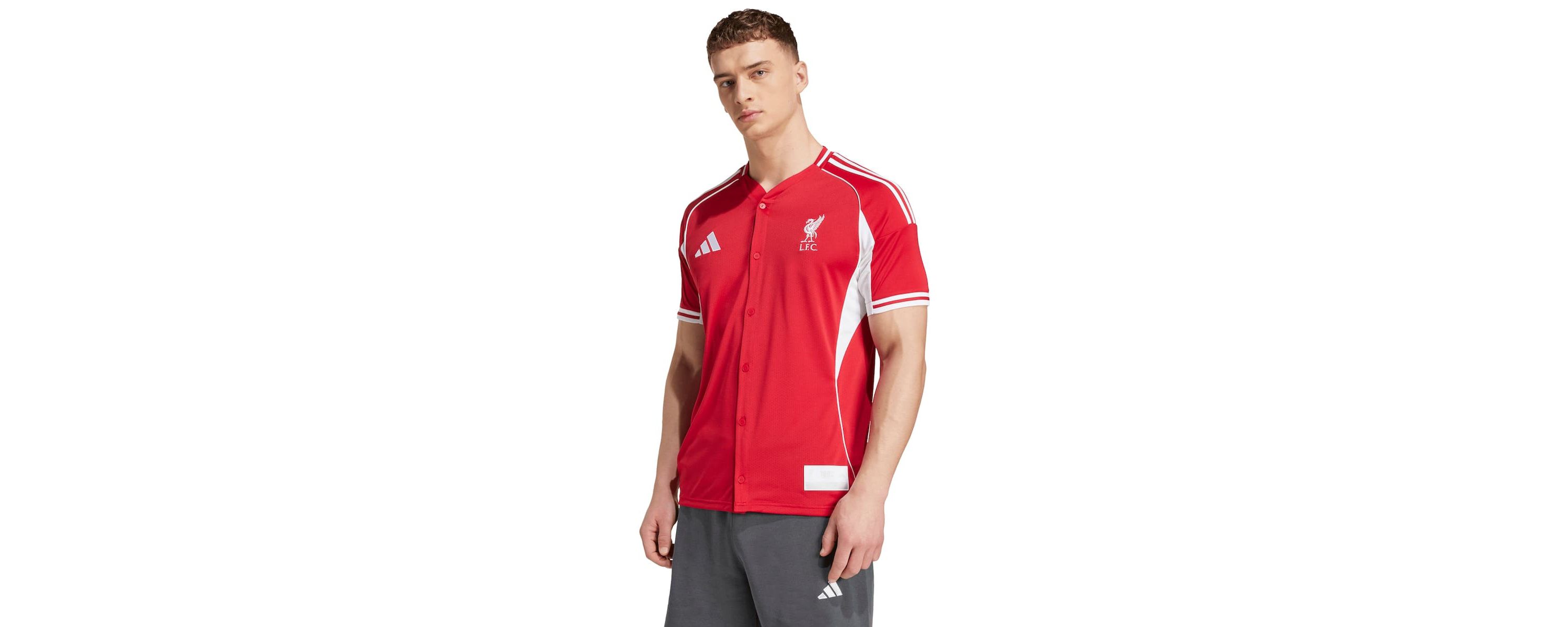 Premier League Liverpool Full-Button Baseball Jersey