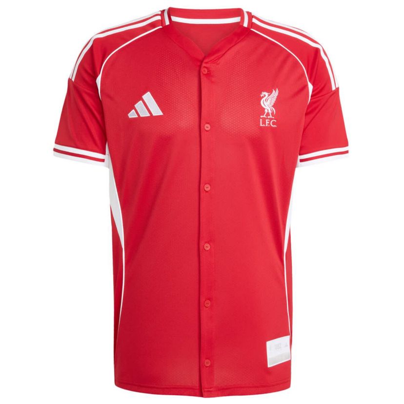 Premier League Liverpool Full-Button Baseball Jersey