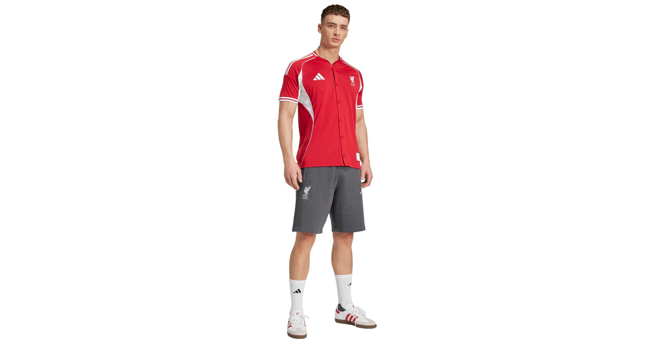Premier League Liverpool Full-Button Baseball Jersey