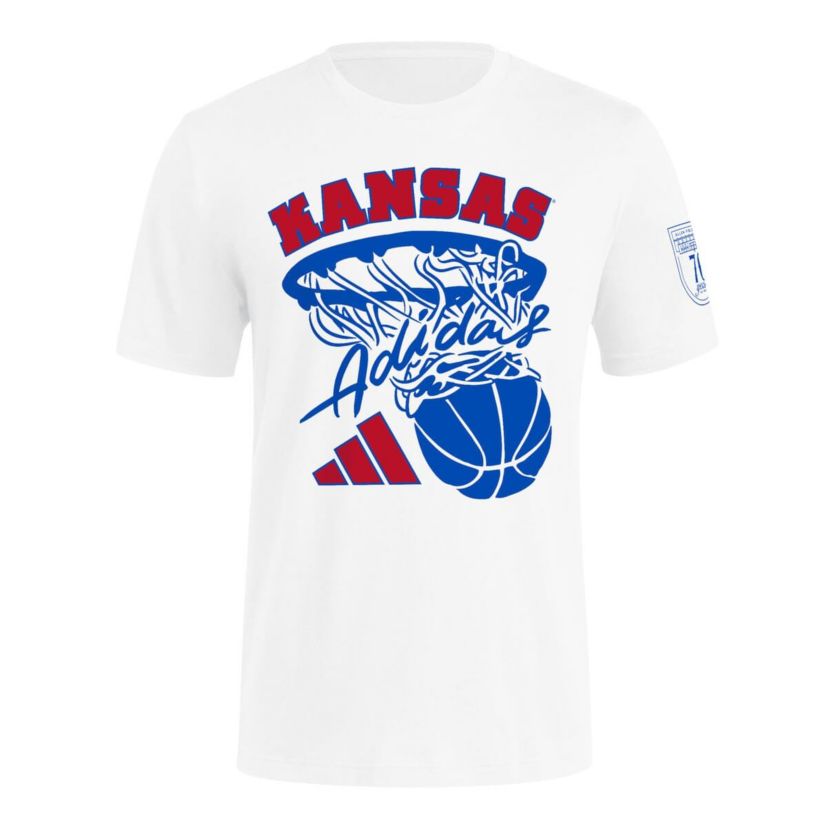 NCAA Kansas Jayhawks 70th Anniversary Basketball T-Shirt