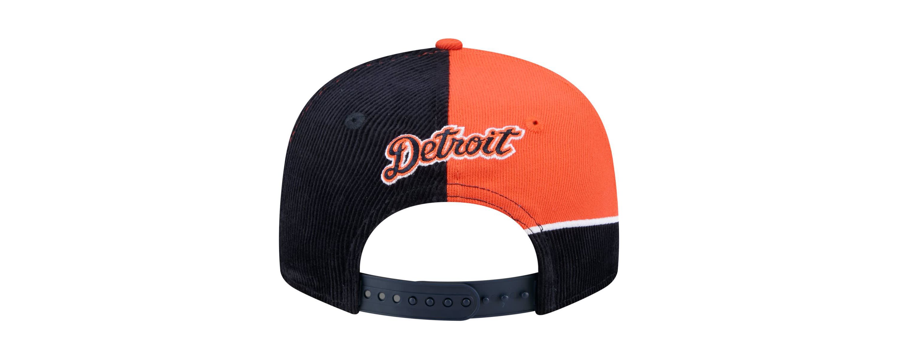 MLB Navy/Orange Detroit Tigers Retro Split Corduroy Snapback Hat