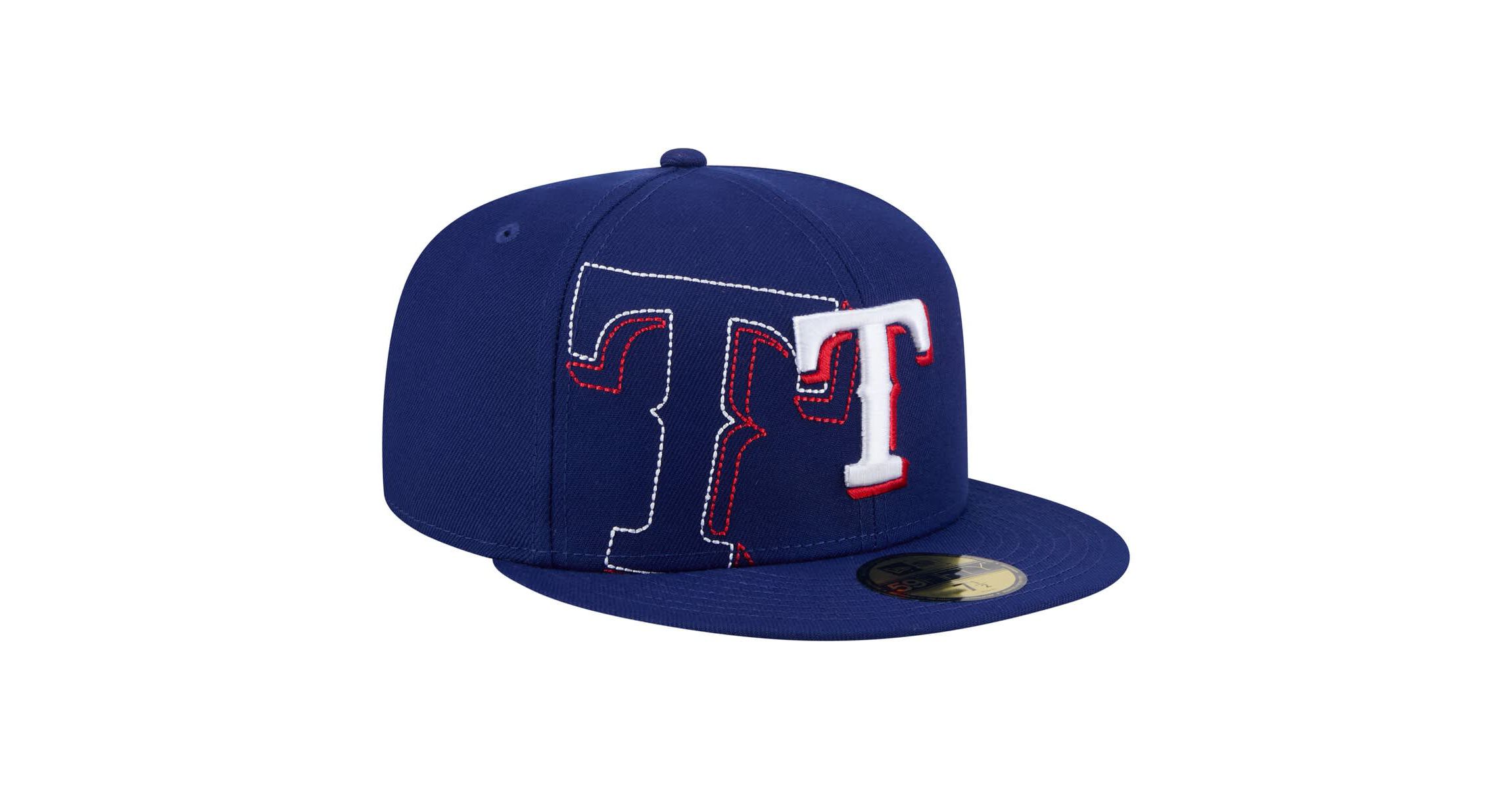 MLB Texas Rangers Yarn Stitch 59FIFTY Fitted Hat