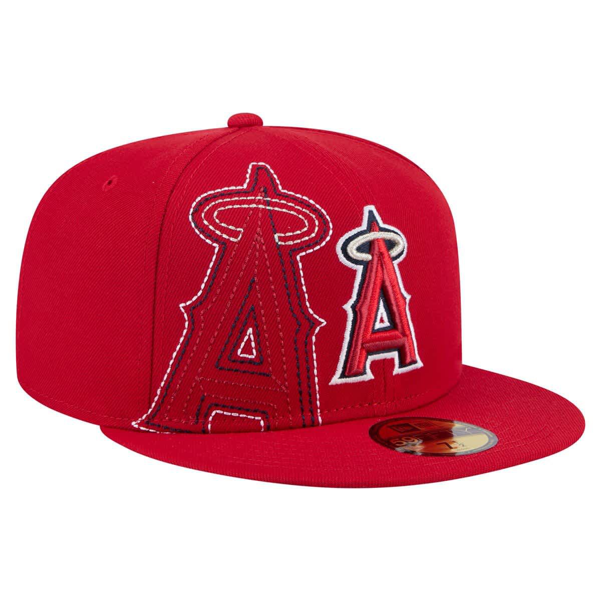 MLB Los Angeles Angels Yarn Stitch 59FIFTY Fitted Hat
