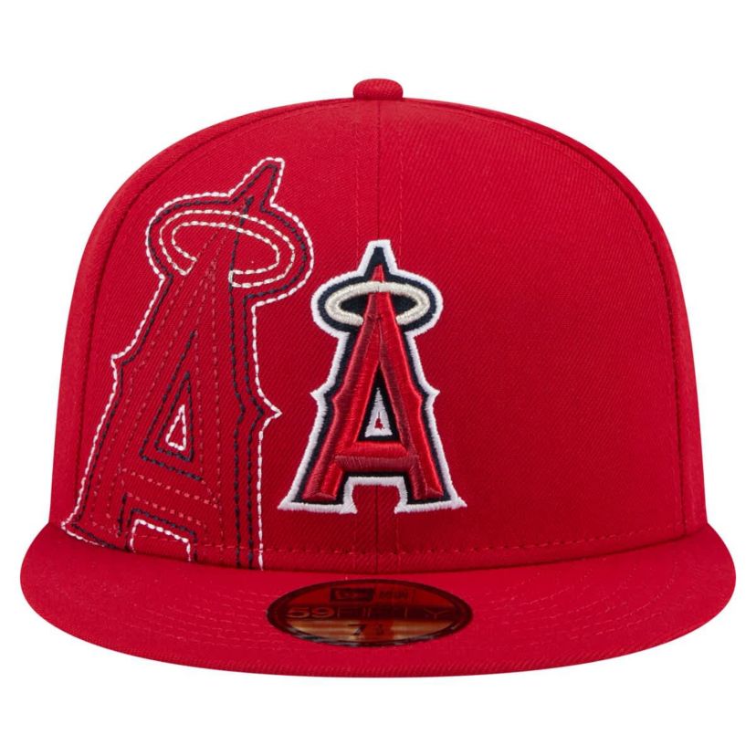 MLB Los Angeles Angels Yarn Stitch 59FIFTY Fitted Hat
