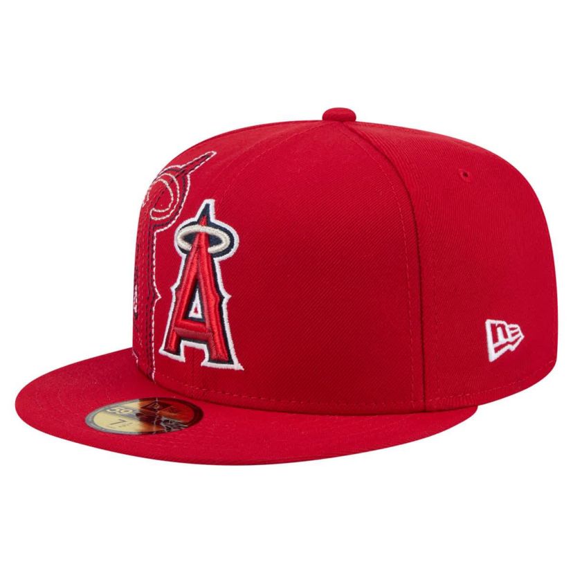 MLB Los Angeles Angels Yarn Stitch 59FIFTY Fitted Hat