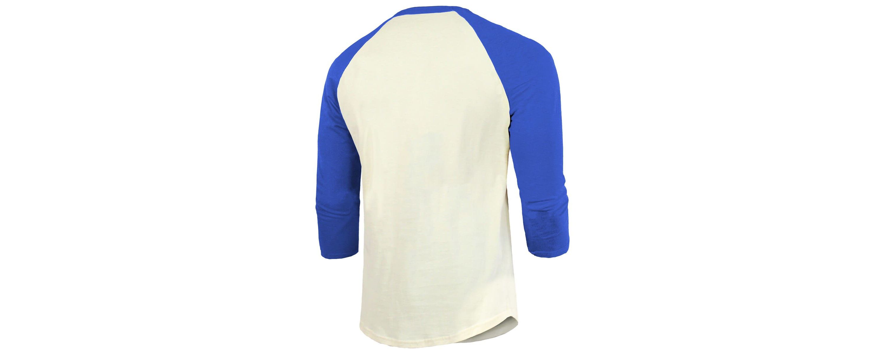 MLB Cream/Royal Los Angeles Dodgers 2024 World Series s 3/4-Sleeve Raglan Tri-Blend T-Shirt