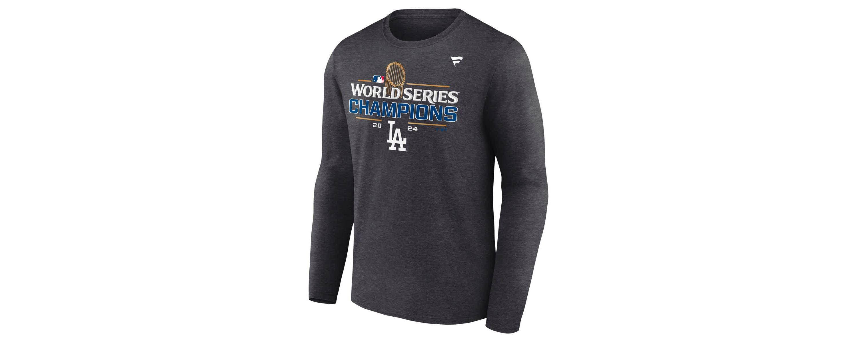 MLB Fanatics Los Angeles Dodgers Big & Tall 2024 World Series s Locker Room Long Sleeve T-Shirt