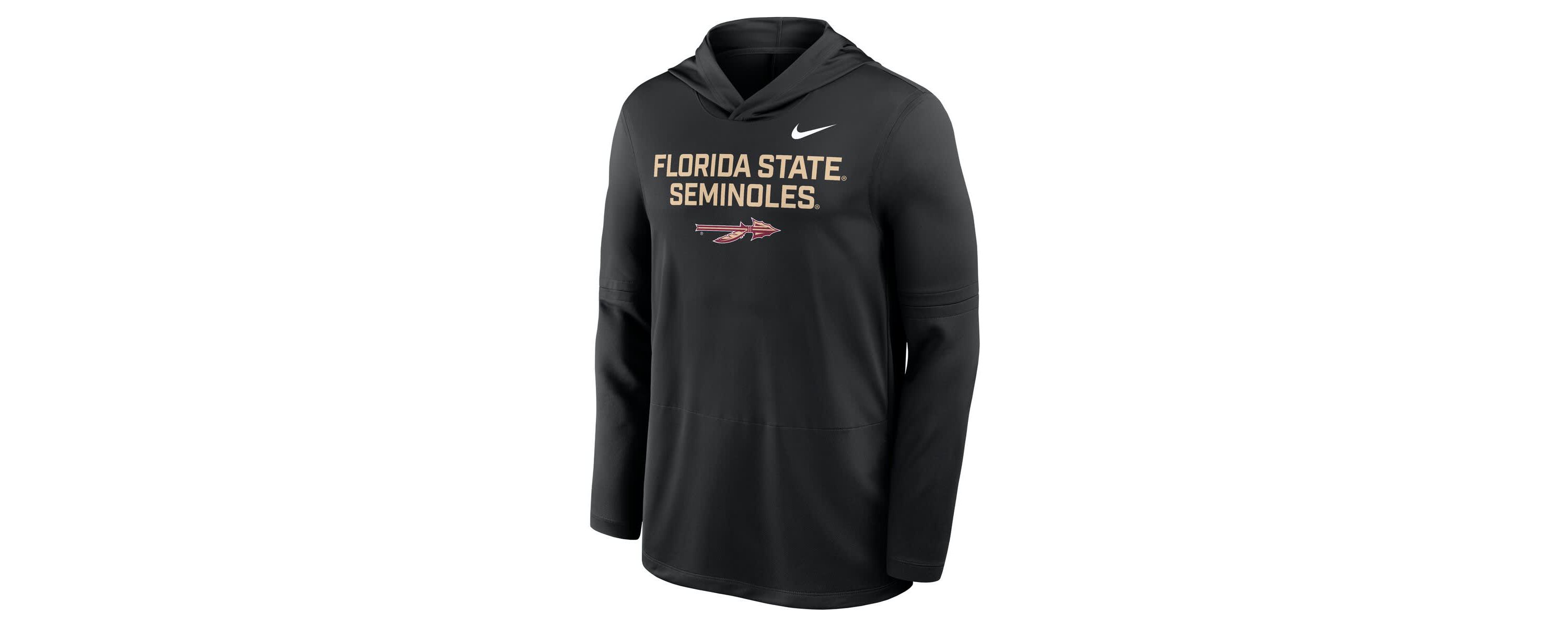 NCAA Nike Florida State Seminoles 2025 Sideline Dri-FIT Long Sleeve Hoodie T-Shirt