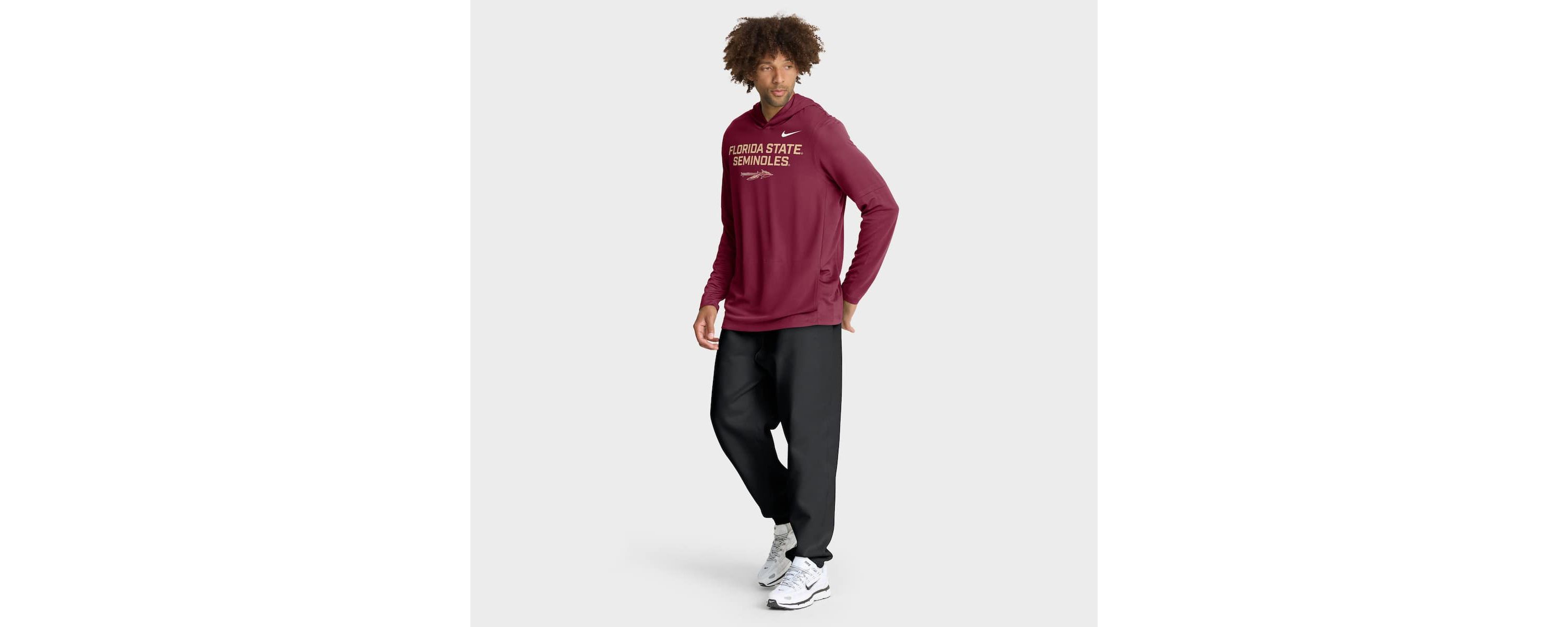NCAA Nike Florida State Seminoles 2025 Sideline Dri-FIT Long Sleeve Hoodie T-Shirt
