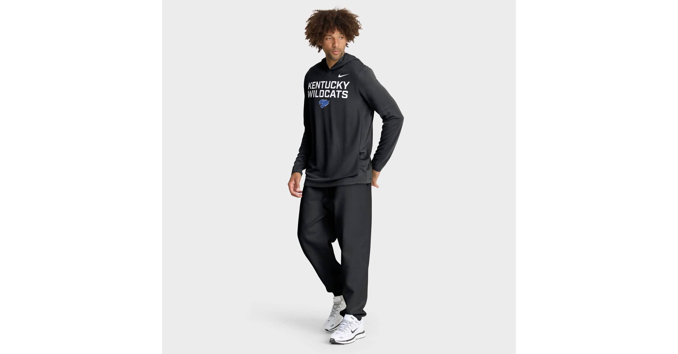 NCAA Nike Kentucky Wildcats 2025 Sideline Dri-FIT Long Sleeve Hoodie T-Shirt