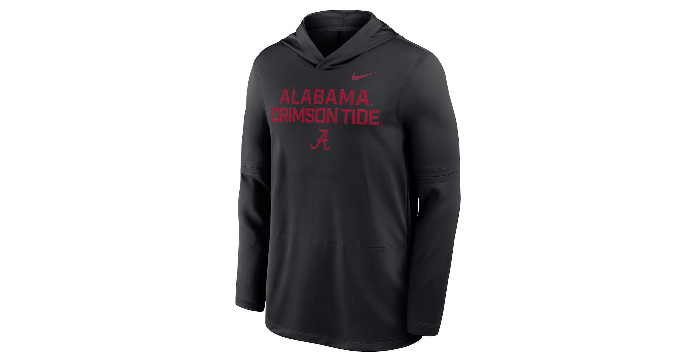 Alabama Crimson Tide NCAA Nike Alabama Tide 2025 Sideline Dri-FIT Long Sleeve Hoodie T-Shirt