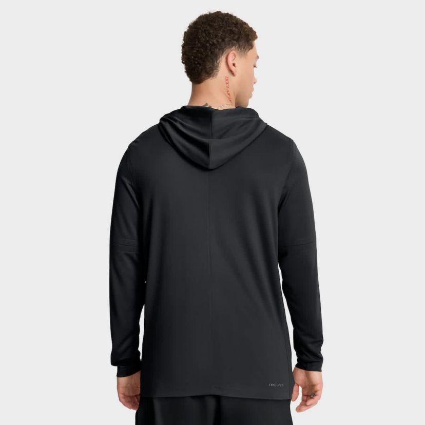 NCAA Nike Michigan State Spartans 2025 Sideline Dri-FIT Long Sleeve Hoodie T-Shirt