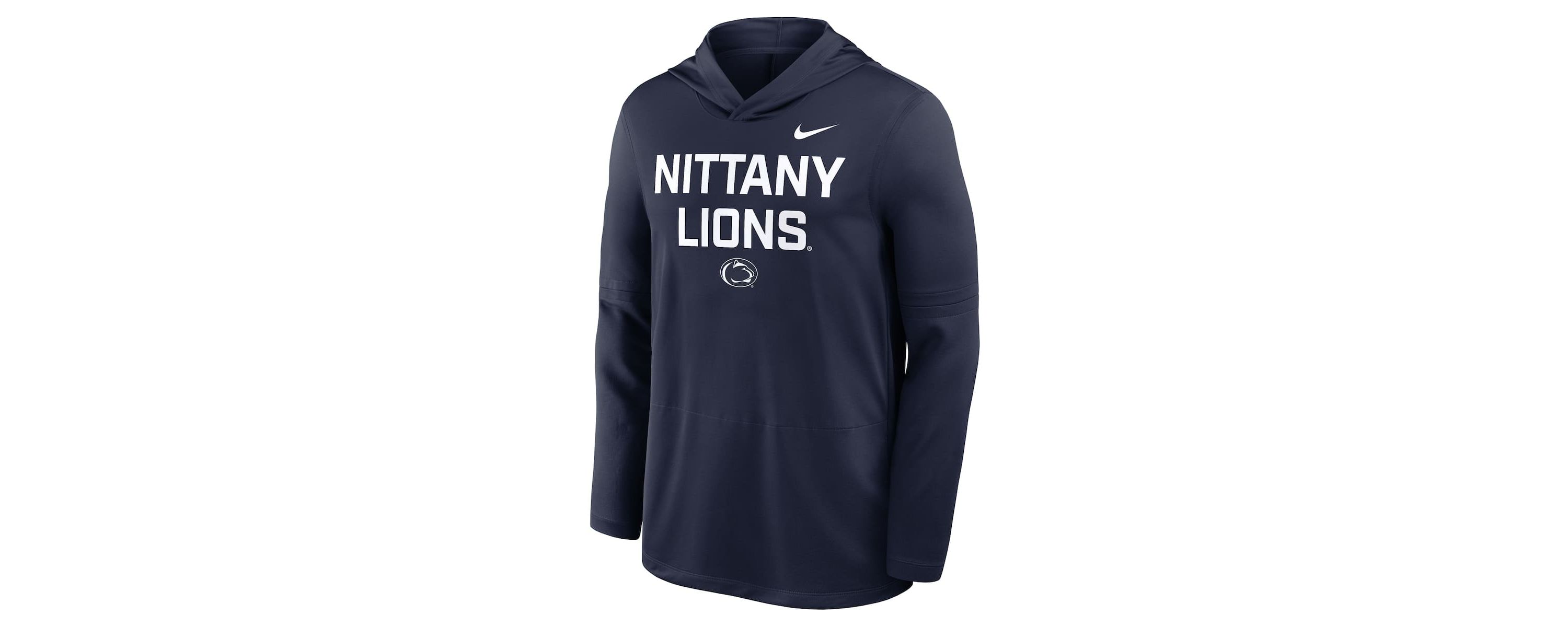 NCAA Nike Penn State Nittany Lions 2025 Sideline Dri-FIT Long Sleeve Hoodie T-Shirt