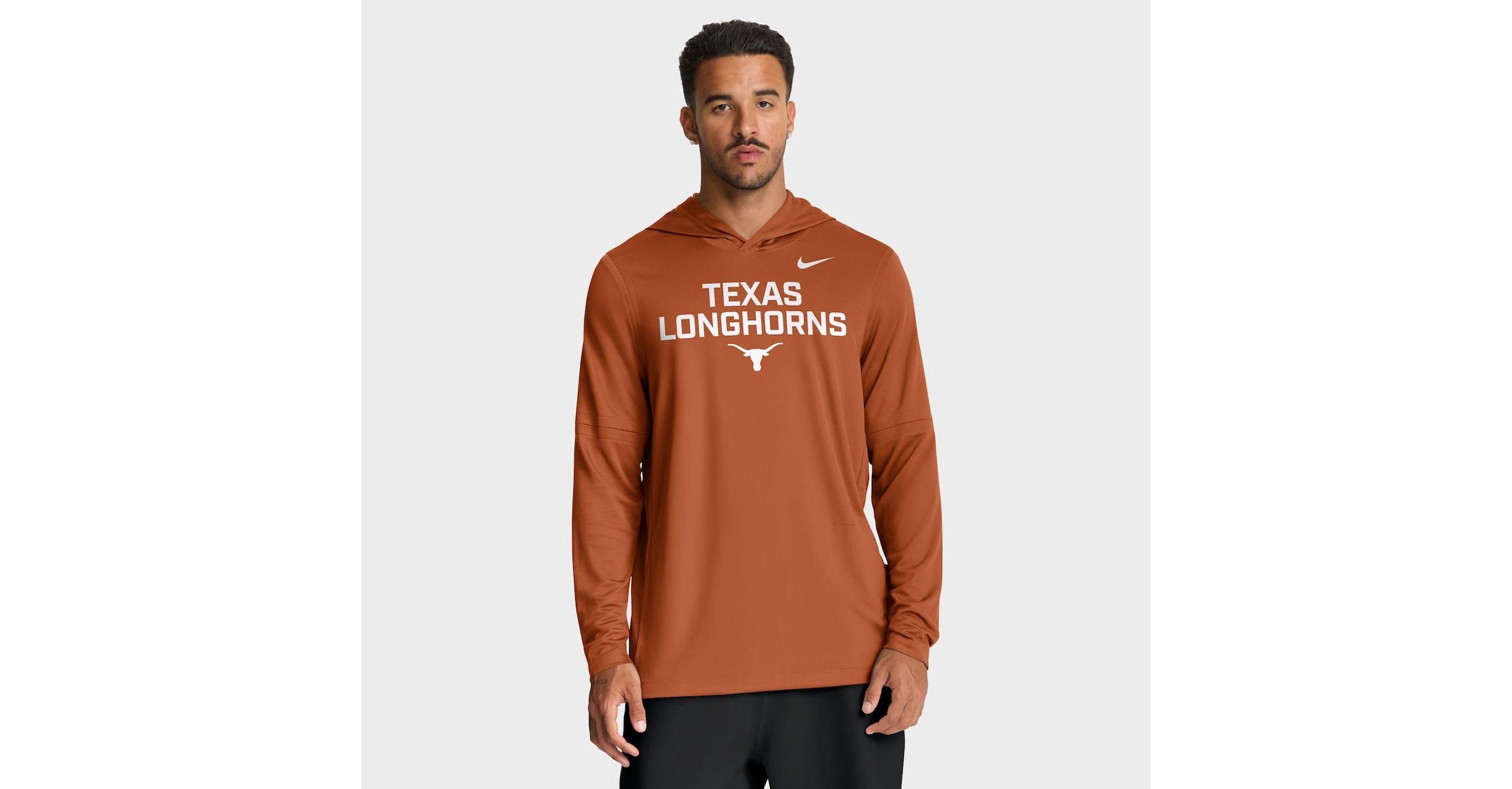 NCAA Nike Texas Texas Longhorns 2025 Sideline Dri-FIT Long Sleeve Hoodie T-Shirt
