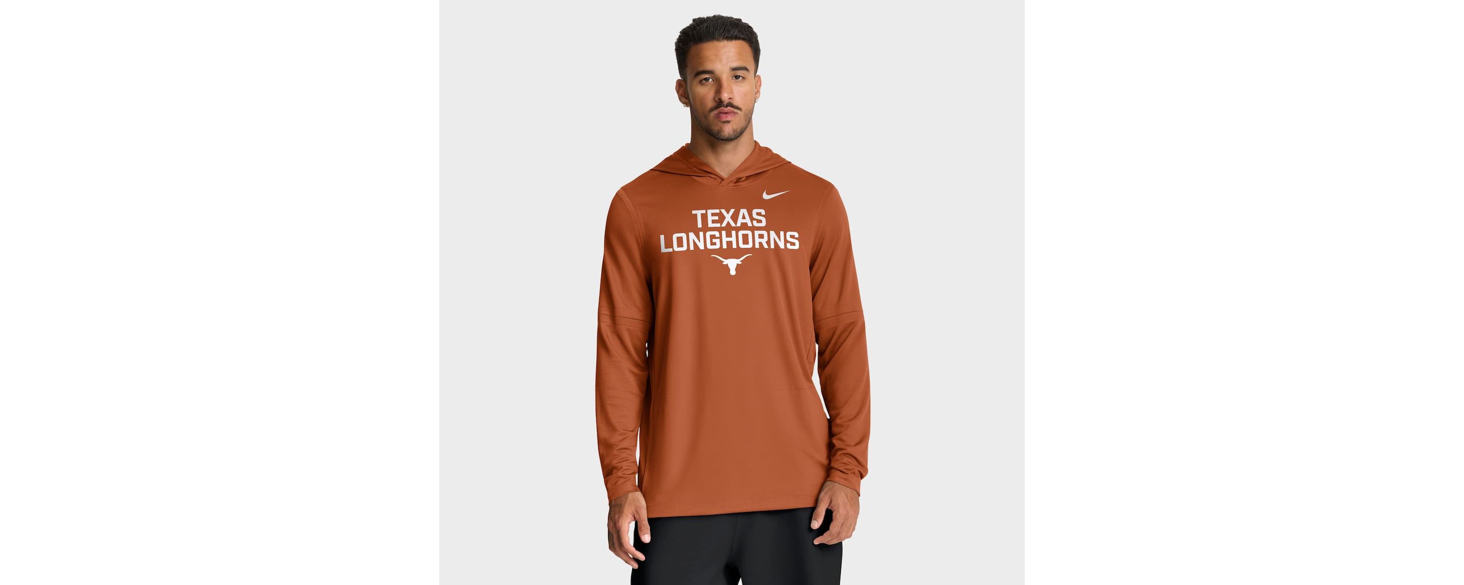 NCAA Nike Texas Texas Longhorns 2025 Sideline Dri-FIT Long Sleeve Hoodie T-Shirt