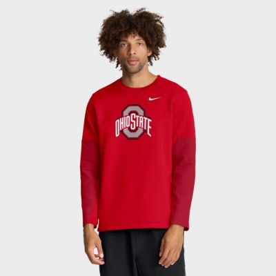 Men's NCAA Nike Ohio State Buckeyes 2025 Sideline Coach Therma-FIT Long Sleeve T-Shirt, 2XL