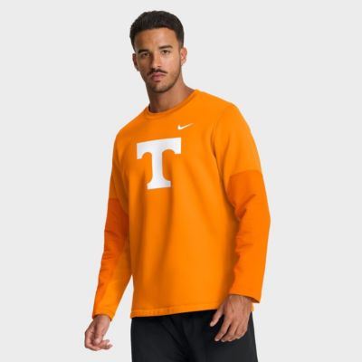Men's NCAA Nike Tennessee Tennessee Volunteers 2025 Sideline Coach Therma-FIT Long Sleeve T-Shirt, Orange, XL