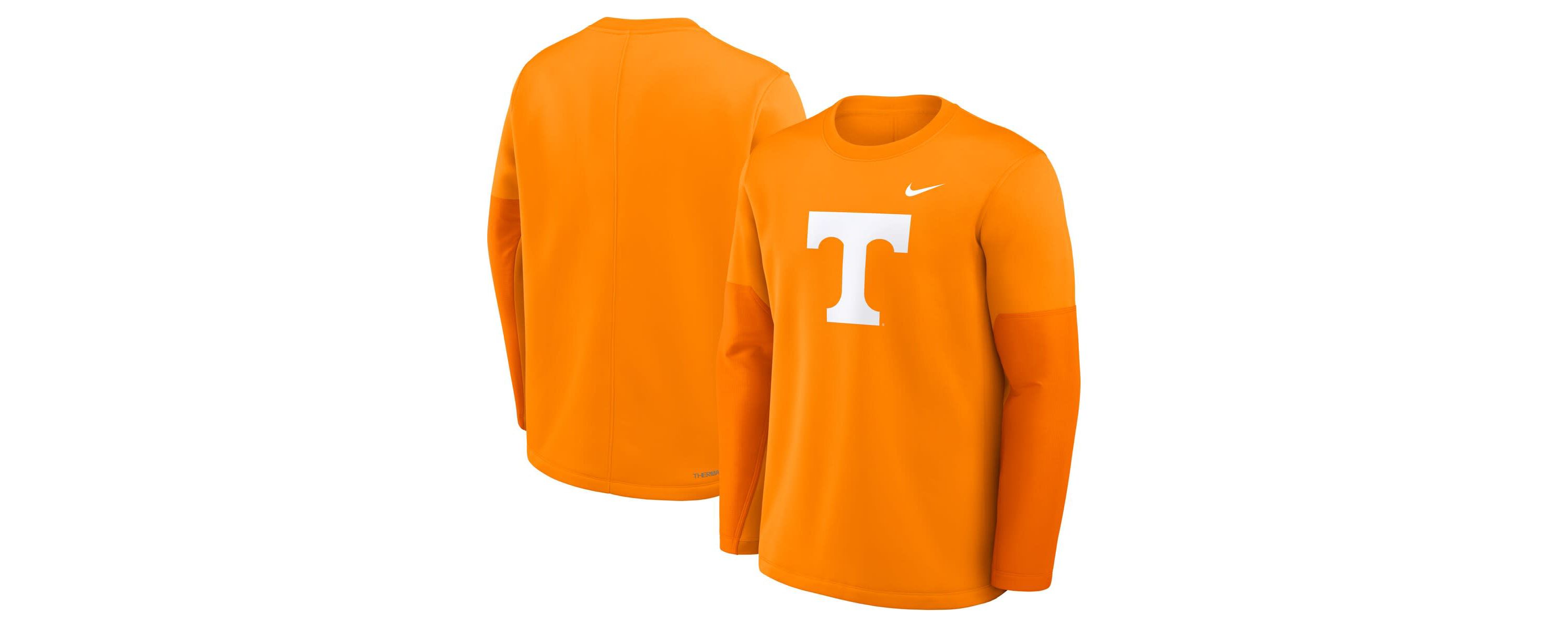 NCAA Nike Tennessee Tennessee Volunteers 2025 Sideline Coach Therma-FIT Long Sleeve T-Shirt