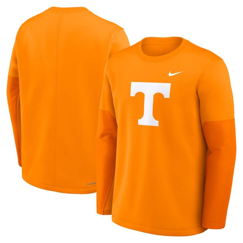 NCAA Nike Tennessee Tennessee Volunteers 2025 Sideline Coach Therma-FIT Long Sleeve T-Shirt