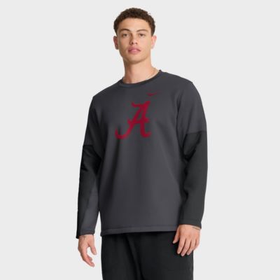 Men's Alabama Crimson Tide NCAA Nike Alabama Tide 2025 Sideline Coach Therma-FIT Long Sleeve T-Shirt, 2XL