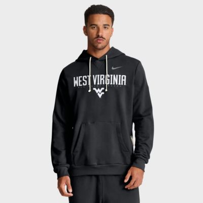 Men's NCAA Nike West Virginia Mountaineers 2025 Sideline Standard Issue Dri-FIT Hoodie, Black, Medium