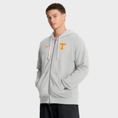 Men's NCAA Nike Tennessee Volunteers 2025 Sideline Standard Issue Dri-FIT Full-Zip Hoodie, Gray, 2XL
