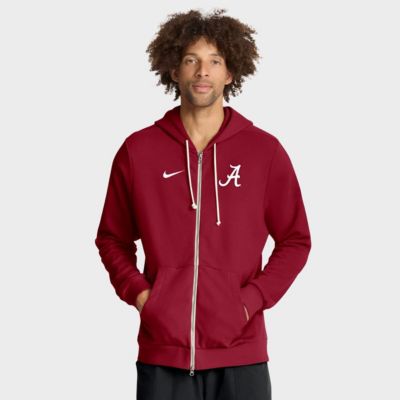 Men's Alabama Crimson Tide NCAA Nike Alabama Tide 2025 Sideline Standard Issue Dri-FIT Full-Zip Hoodie