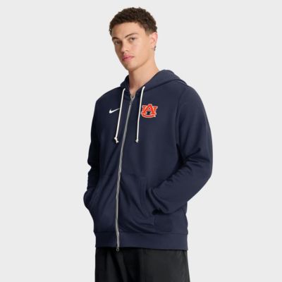 Men's NCAA Nike Auburn Tigers 2025 Sideline Standard Issue Dri-FIT Full-Zip Hoodie