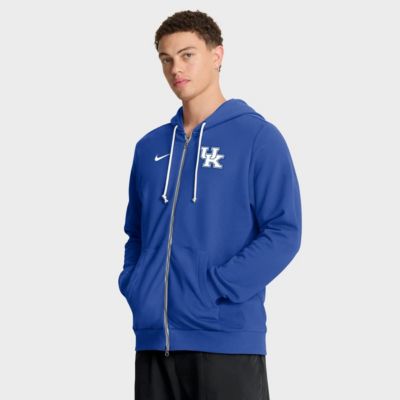 Men's NCAA Nike Kentucky Wildcats 2025 Sideline Standard Issue Dri-FIT Full-Zip Hoodie