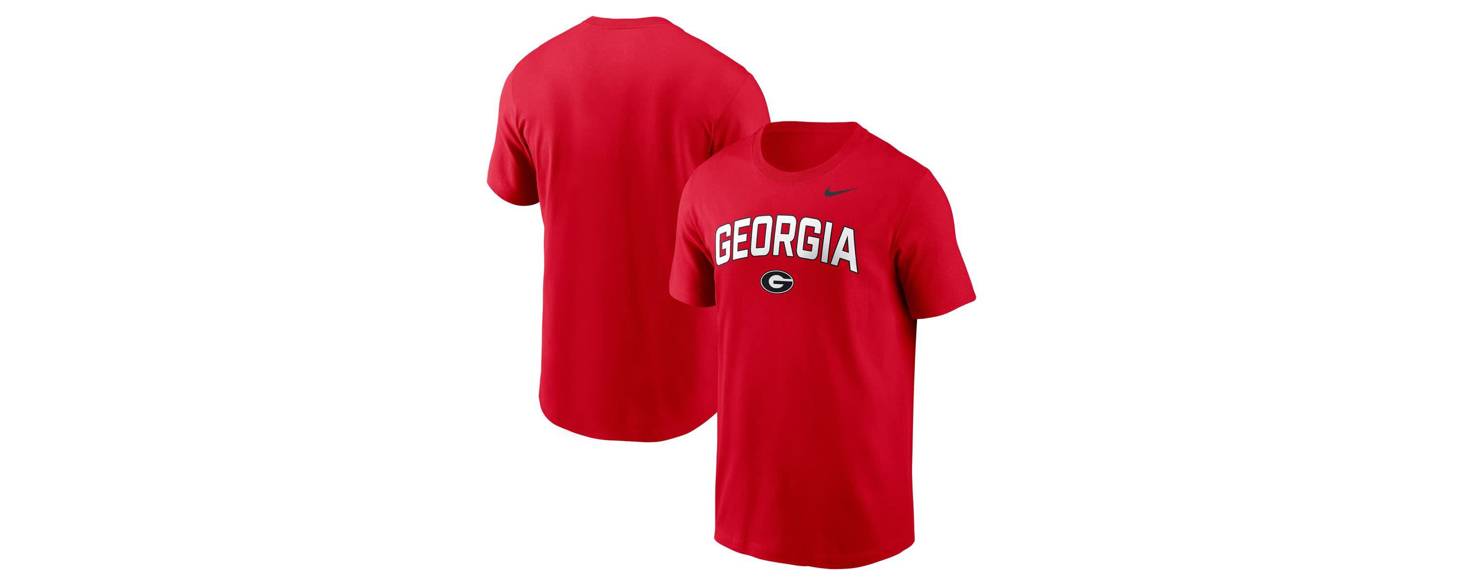 NCAA Nike Georgia Bulldogs Primetime Arch Stack T-Shirt