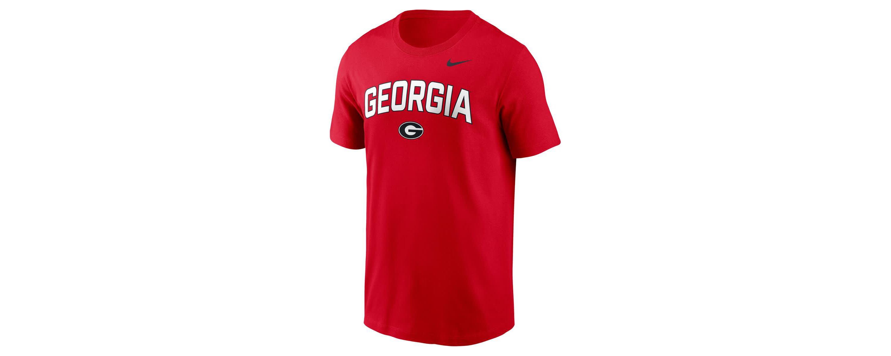 NCAA Nike Georgia Bulldogs Primetime Arch Stack T-Shirt