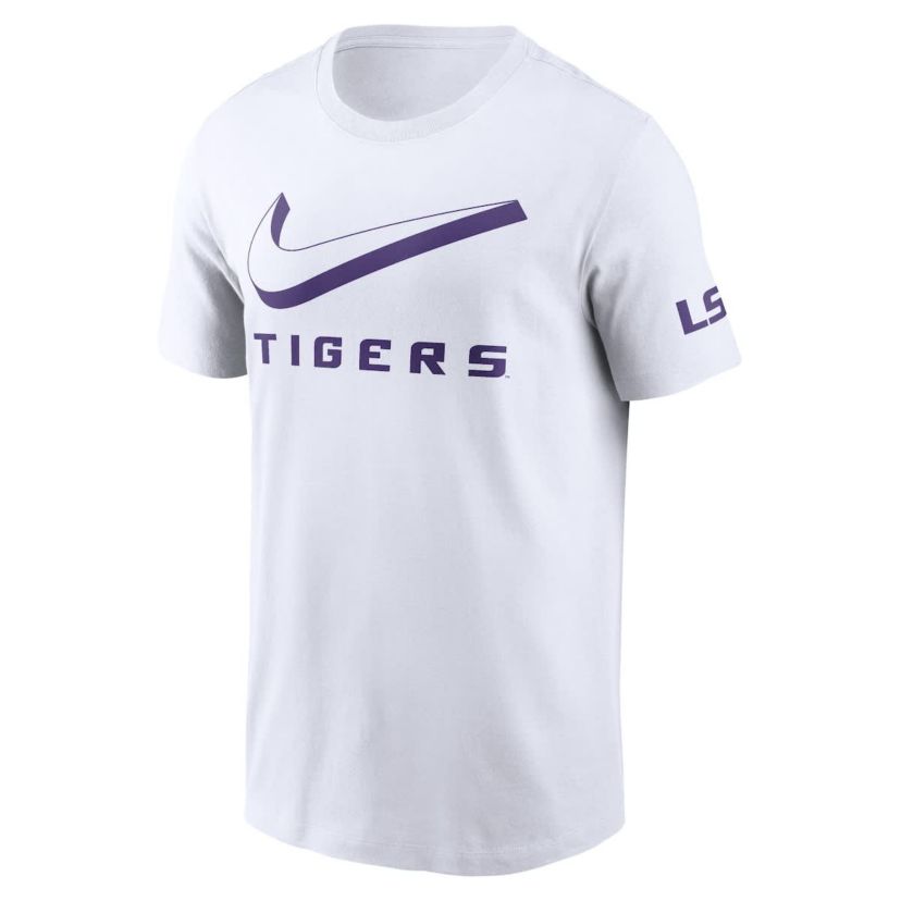 NCAA Nike LSU Tigers Primetime 2-Hit Swoosh T-Shirt