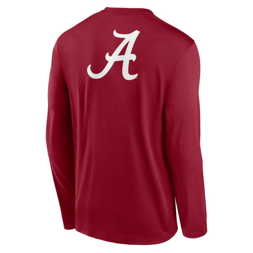 Alabama Crimson Tide NCAA Nike Alabama Tide Primetime Campus 2-Hit Legend Dri-FIT Long Sleeve T-Shirt