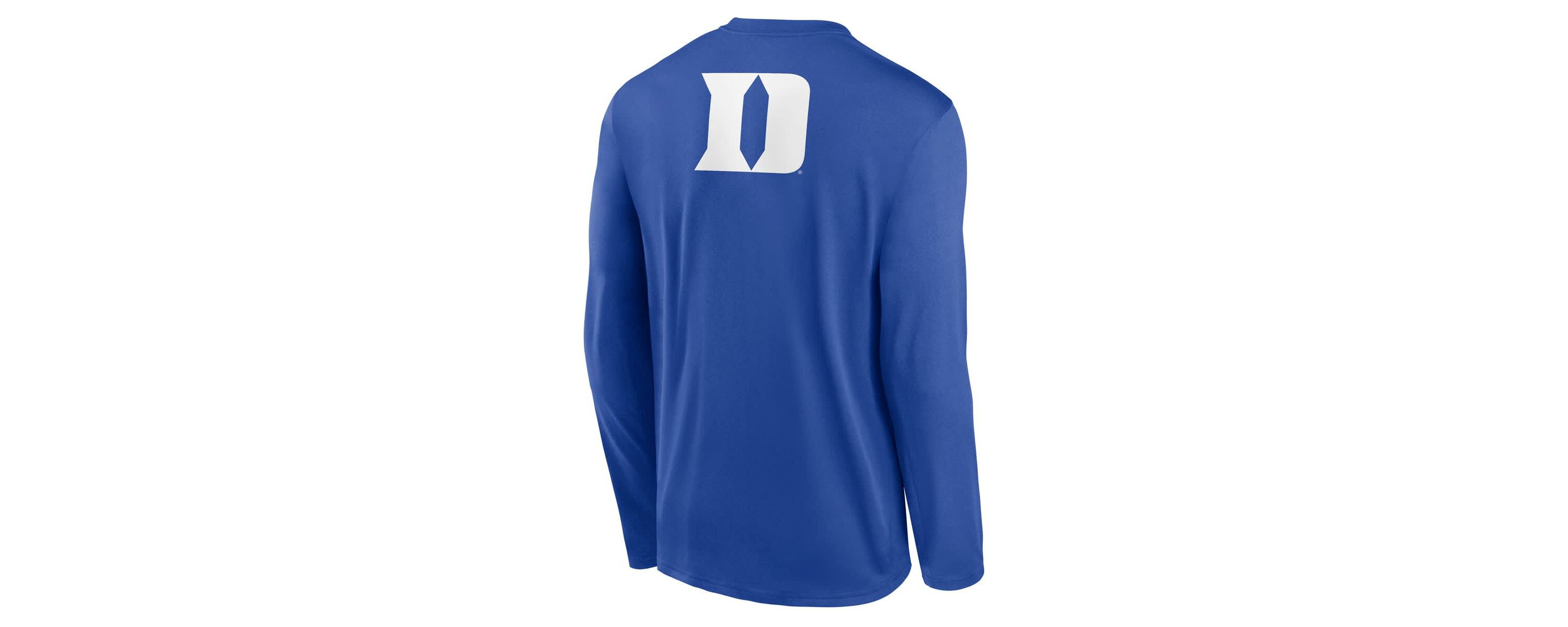 Duke Blue Devils NCAA Nike Duke Devils Primetime Campus 2-Hit Legend Dri-FIT Long Sleeve T-Shirt