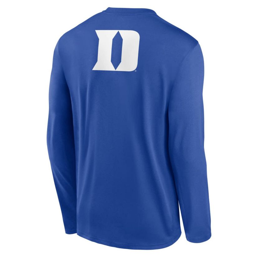 Duke Blue Devils NCAA Nike Duke Devils Primetime Campus 2-Hit Legend Dri-FIT Long Sleeve T-Shirt
