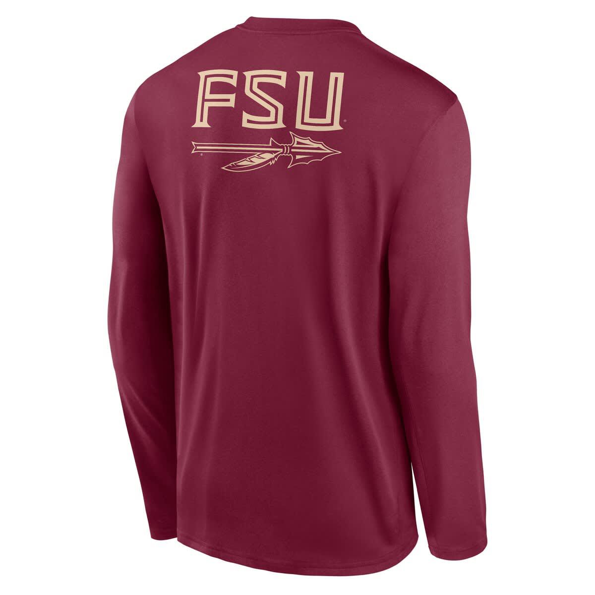 NCAA Nike Florida State Seminoles Primetime Campus 2-Hit Legend Dri-FIT Long Sleeve T-Shirt